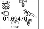 01.69470 Zadní tlumič výfuku MTS