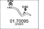 01.70095 Výfuková trubka MTS