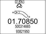 01.70850 Výfuková trubka MTS