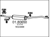 01.80650 Střední tlumič výfuku MTS