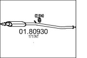 01.80930 Střední tlumič výfuku MTS