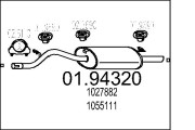 01.94320 Zadní tlumič výfuku MTS