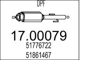 17.00079 Filtr pevnych castic, vyfukovy system MTS