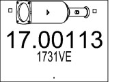 17.00113 Filtr pevnych castic, vyfukovy system MTS