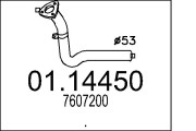 01.14450 MTS výfukové potrubie 01.14450 MTS