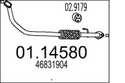 01.14580 Výfuková trubka MTS