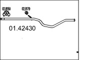 01.42430 MTS výfukové potrubie 01.42430 MTS