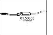 01.50853 MTS stredný tlmič výfuku 01.50853 MTS