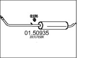 01.50935 Střední tlumič výfuku MTS