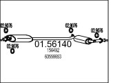 01.56140 Střední tlumič výfuku MTS