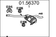 01.56370 Střední tlumič výfuku MTS