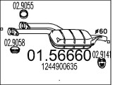01.56660 Střední tlumič výfuku MTS
