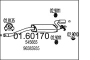 01.60170 Zadní tlumič výfuku MTS