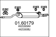 01.60179 MTS koncový tlmič výfuku 01.60179 MTS