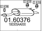01.60376 Zadní tlumič výfuku MTS