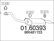 01.60393 Zadní tlumič výfuku MTS