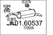 01.60537 Zadní tlumič výfuku MTS