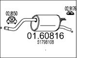01.60816 Zadní tlumič výfuku MTS