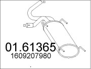 01.61365 Zadní tlumič výfuku MTS