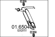 01.65040 Zadní tlumič výfuku MTS