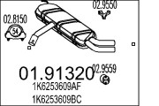 01.91320 Zadní tlumič výfuku MTS