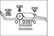 01.93970 MTS koncový tlmič výfuku 01.93970 MTS