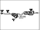 01.95180 Zadní tlumič výfuku MTS