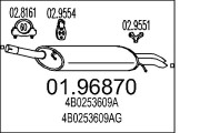 01.96870 MTS koncový tlmič výfuku 01.96870 MTS