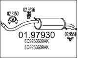 01.97930 Zadní tlumič výfuku MTS
