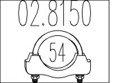 02.8150 Spojovací trubky, výfukový systém MTS