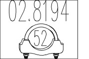 02.8194 Spojovací trubky, výfukový systém MTS