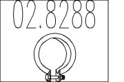 02.8288 MTS spojka trubiek výfukového systému 02.8288 MTS
