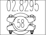 02.8295 Spojovací trubky, výfukový systém MTS