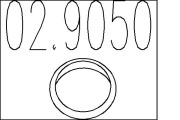 02.9050 Těsnicí kroužek, výfuková trubka MTS