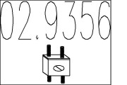 02.9356 Zarážka, tlumič výfuku MTS