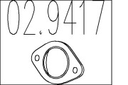 02.9417 Těsnění, výfuková trubka MTS