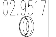 02.9517 Těsnicí kroužek, výfuková trubka MTS