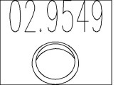 02.9549 Těsnicí kroužek, výfuková trubka MTS