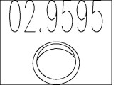 02.9595 Těsnicí kroužek, výfuková trubka MTS