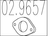 02.9657 Těsnění, výfuková trubka MTS