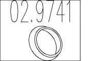 02.9741 Těsnicí kroužek, výfuková trubka MTS