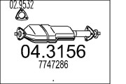 04.3156 Katalyzátor MTS