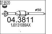 04.3811 MTS katalyzátor 04.3811 MTS
