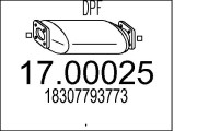 17.00025 Filtr pevnych castic, vyfukovy system MTS