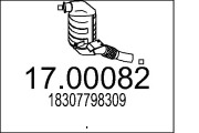 17.00082 Filtr pevnych castic, vyfukovy system MTS