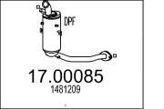 17.00085 Filtr pevnych castic, vyfukovy system MTS