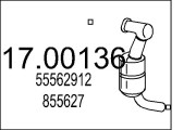 17.00136 Filtr pevnych castic, vyfukovy system MTS