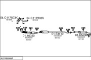 ALFA60990A000151 MTS výfukový systém ALFA60990A000151 MTS