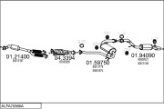 ALFA70980A009425 MTS výfukový systém ALFA70980A009425 MTS