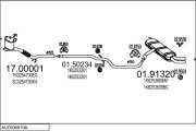 AUDI06810A018067 MTS výfukový systém AUDI06810A018067 MTS